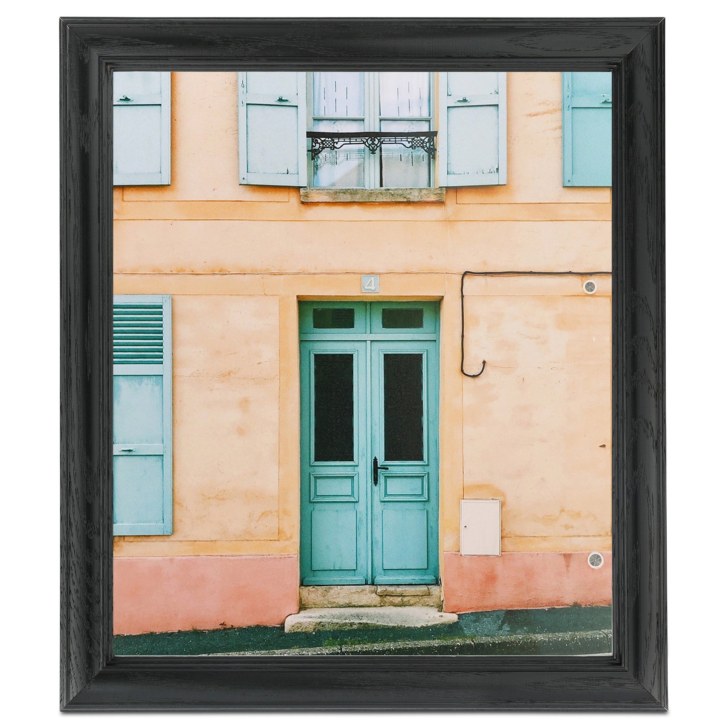 ArtToFrames 18x22 Inch Black Picture Frame, Comes with 060 Plexi Glass and Corrugated Backing (4083-18x22)